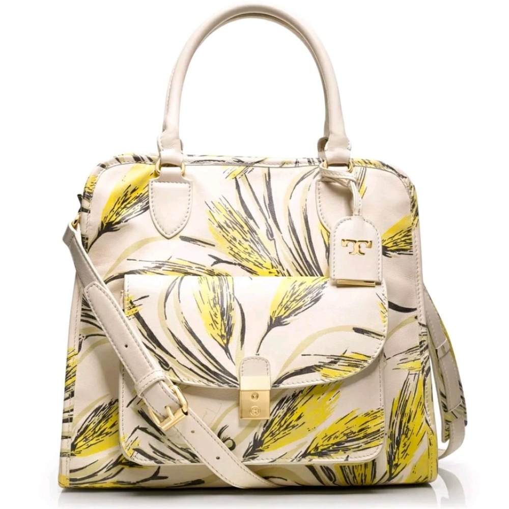 Tory Burch Wheat Large Priscilla Tote*RARE*